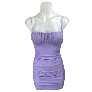 Princess Polly Purple Lilac Sleeveless Cami Camisole Tank Mini Bodycon Dress 2